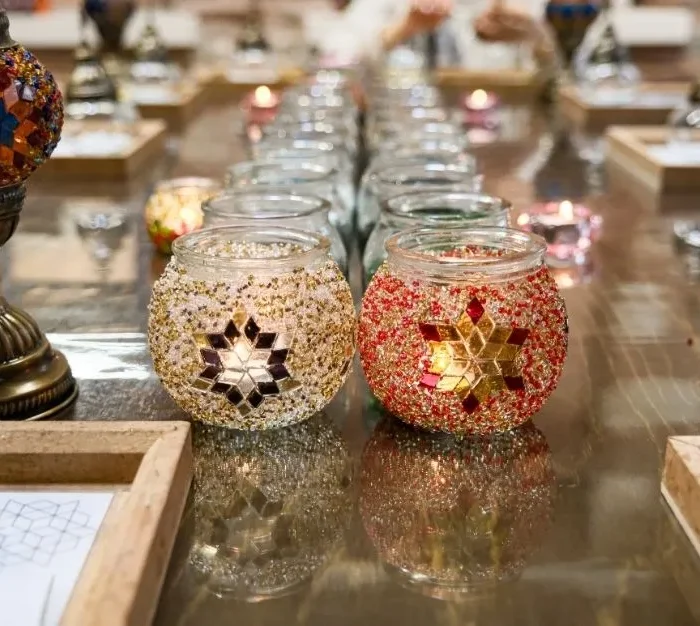 Mosaic Candle Holder Workshop in Old Town
